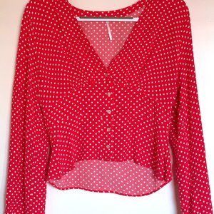 Love Street Polkadot Blouse